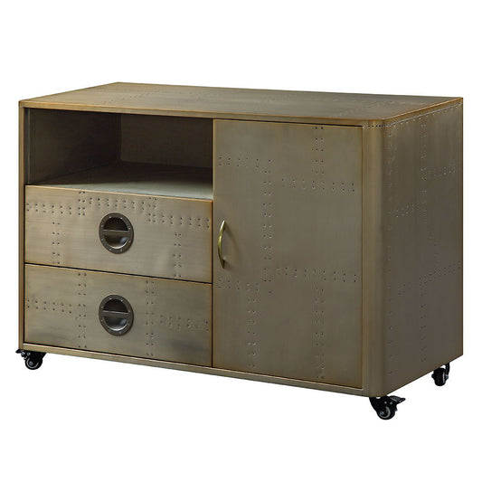 Jennavieve - Cabinet - Gold Aluminum