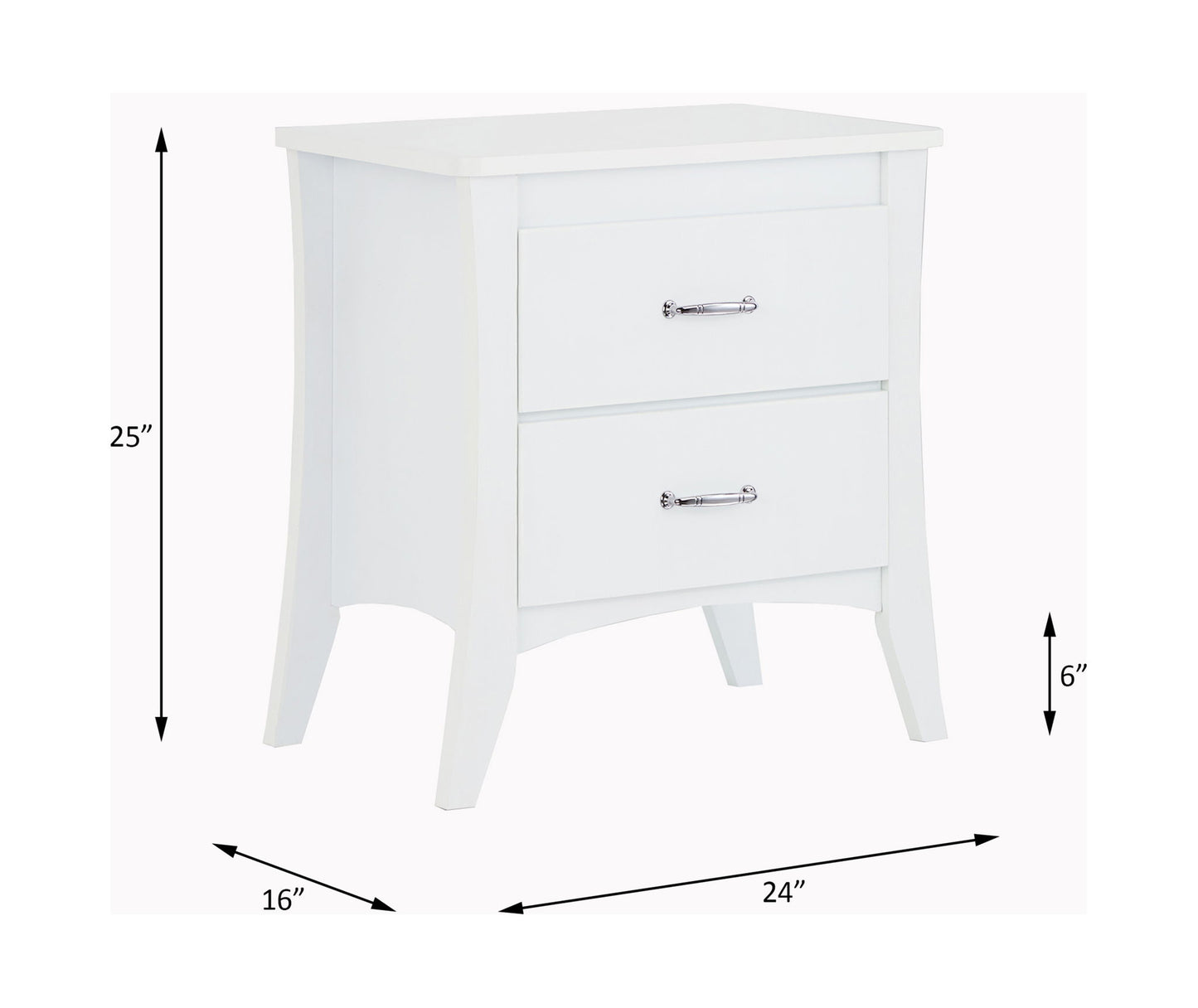 Babb - Accent Table - White