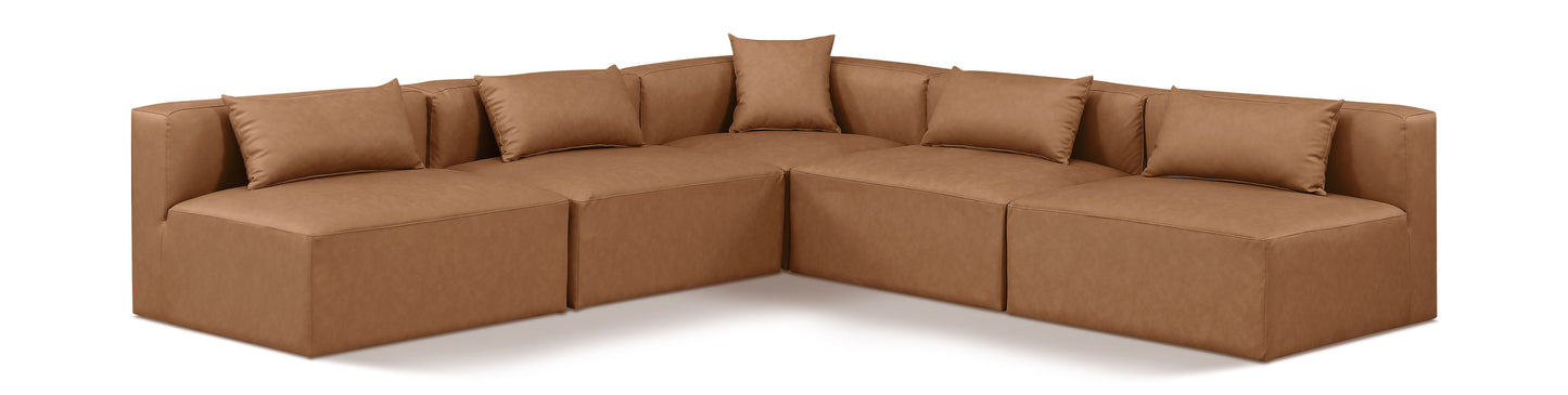 Cube - 5 Piece Modular Corner Armless Sectional