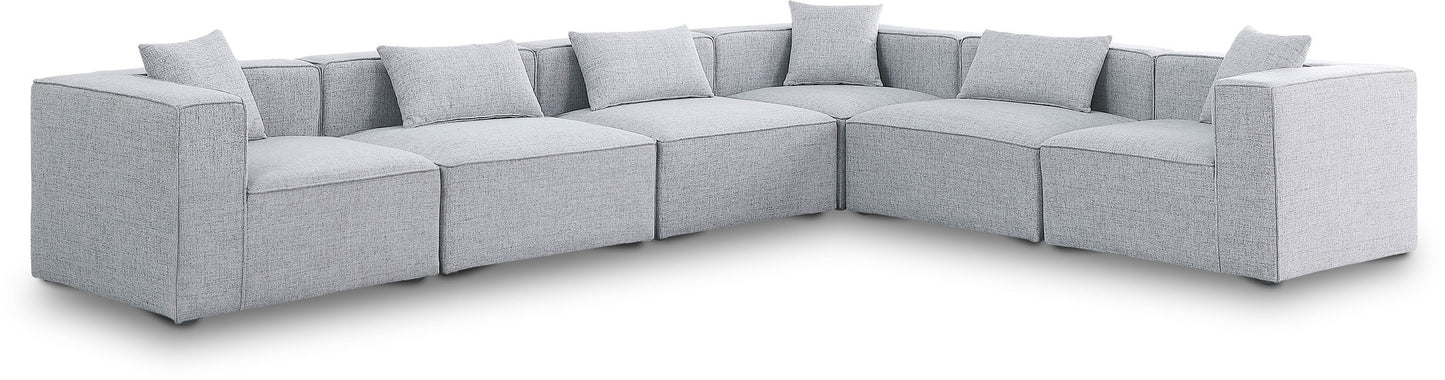 Cube - Linen 6 Piece Modular Corner Sectional