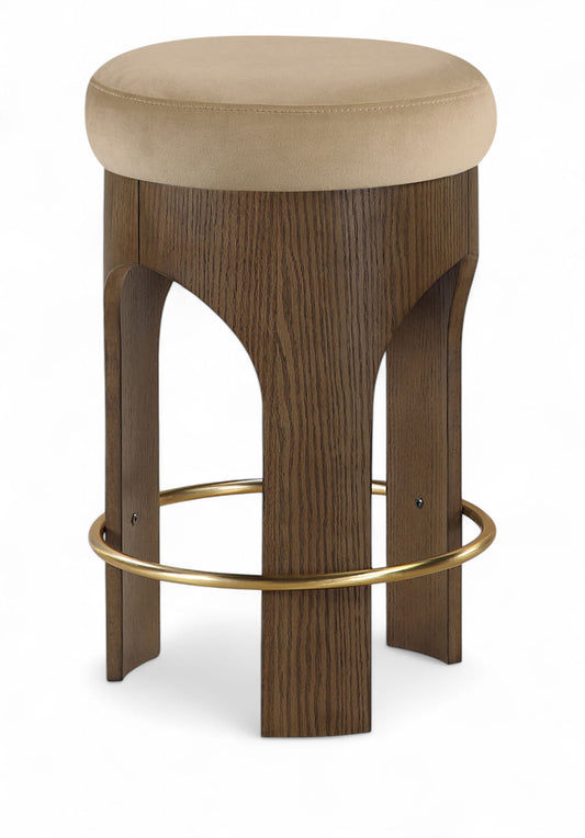 Bocceli - Counter Stool - Brown Base