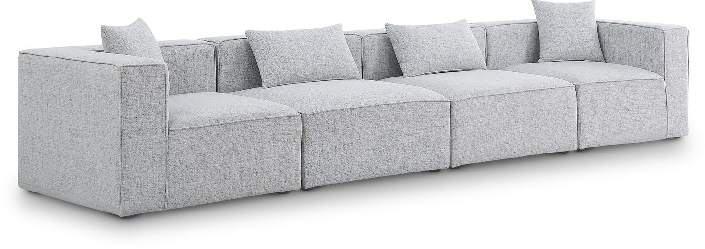 Cube - Linen Modular 4 Seat Sofa