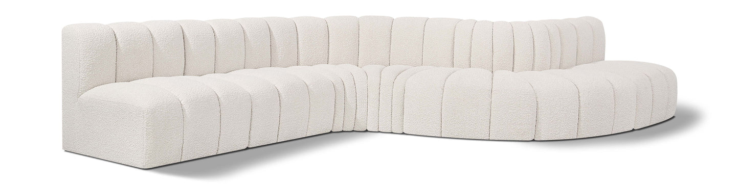 Arc - Boucle Fabric 7 Piece Modular Sofa