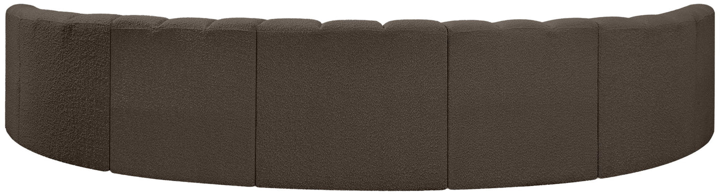 Arc - Boucle Fabric 7 Piece U-Shaped Modular Sofa