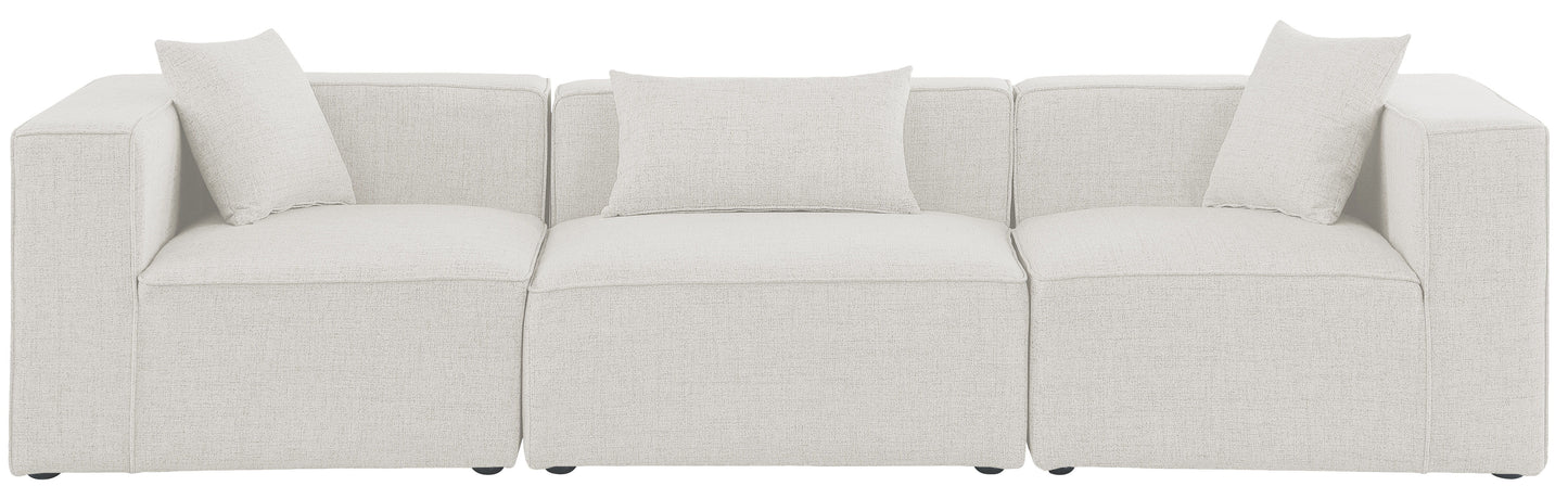 Cube - Linen Modular 3 Seat Sofa