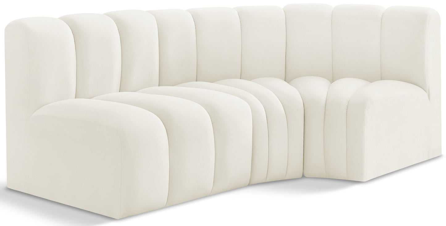 Arc - Velvet 3 Piece Sofa