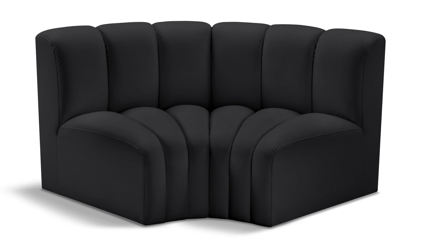 Arc - Faux Leather 2 Piece Modular Sofa