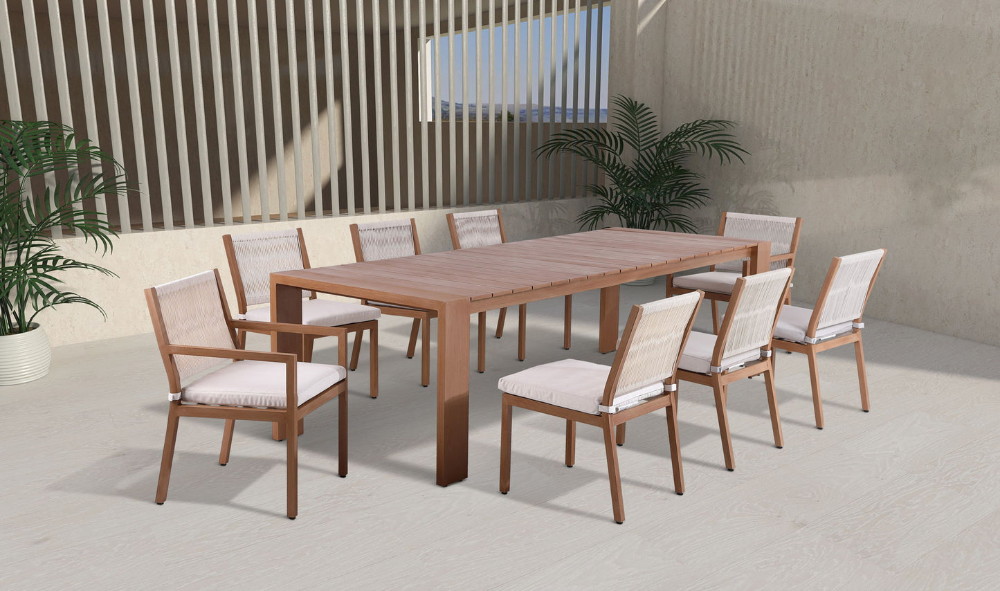 Maui - Outdoor Patio Dining Table - Natural