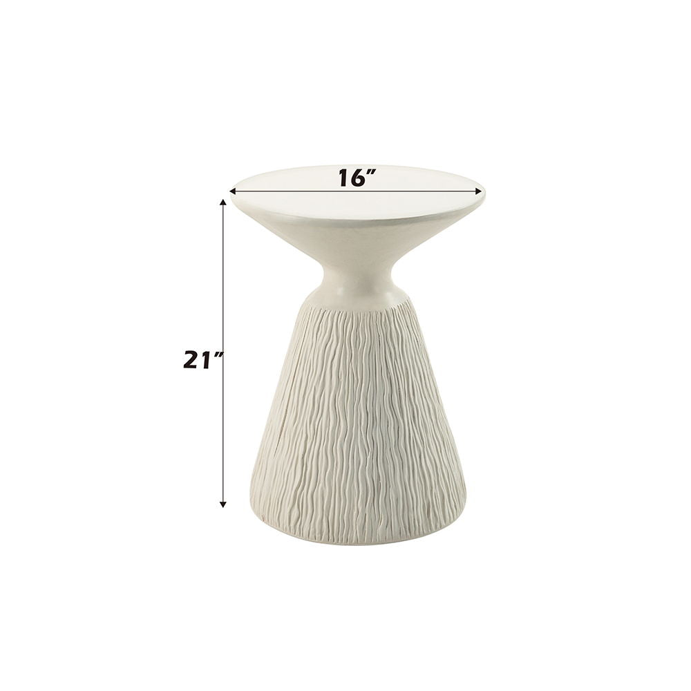 Duane - Accent Table - Natural White
