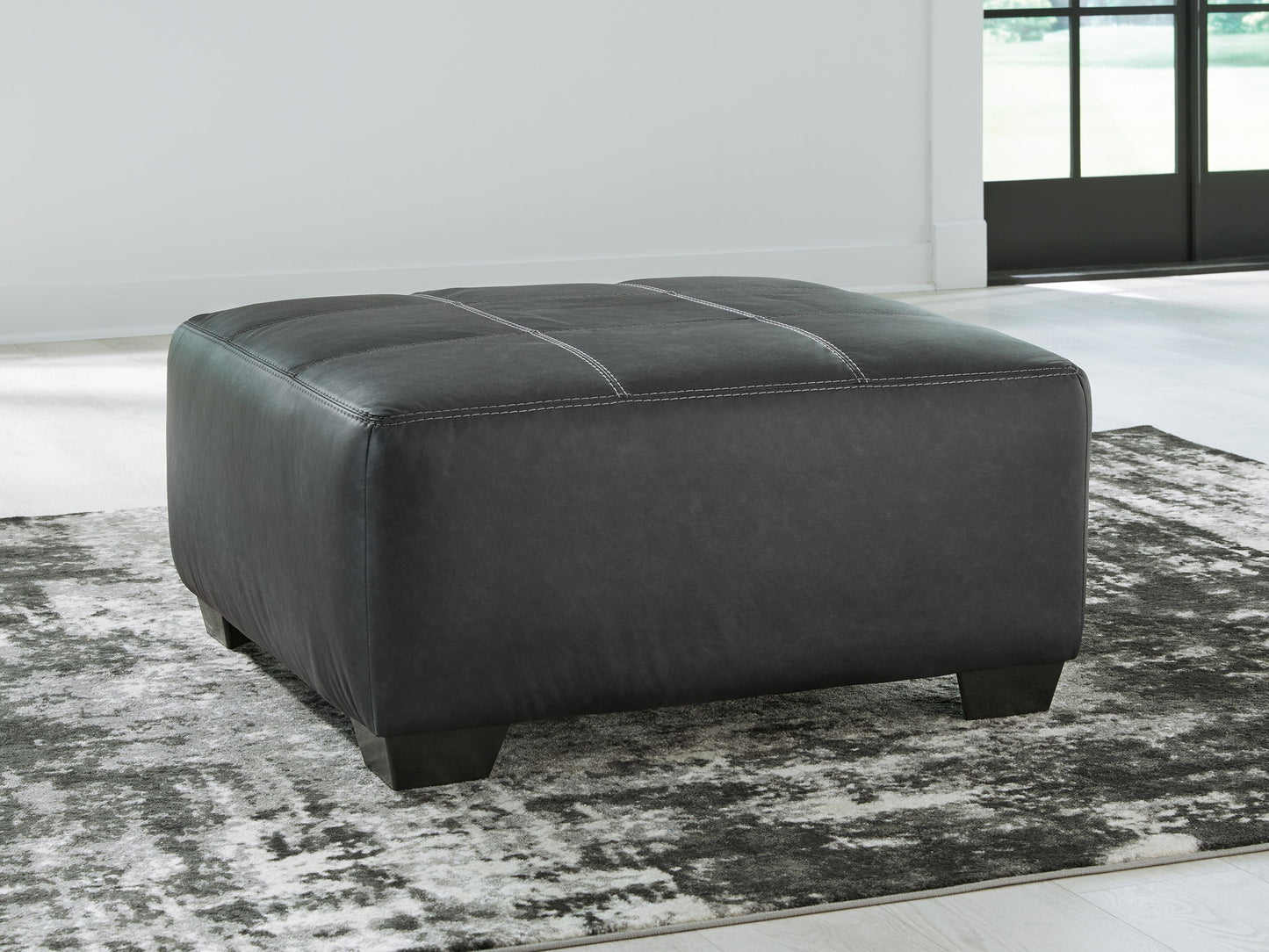Brixley Pier - Oversized Accent Ottoman - Graphite