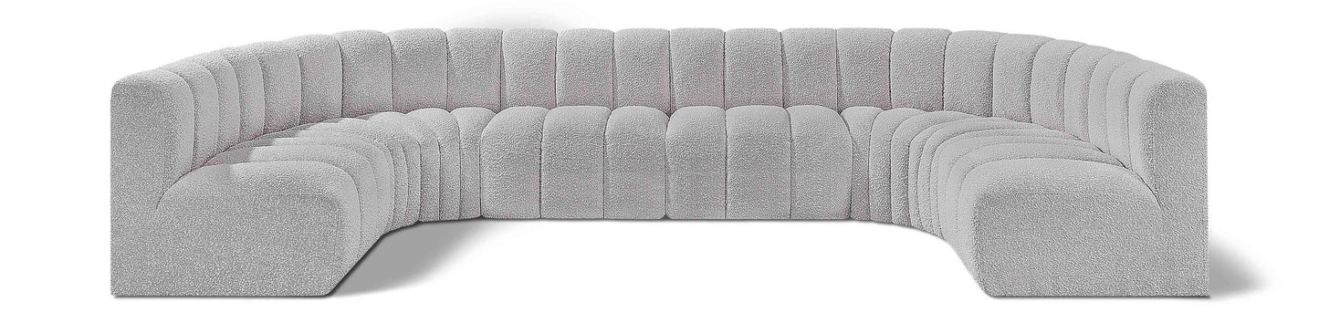 Arc - Boucle Fabric 8 Piece Modular Sofa