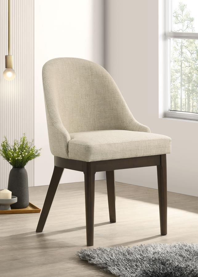 Reseda - Upholstered Dining Side Chair (Set of 2) - Beige