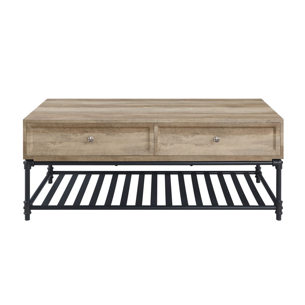 Brantley II - Coffee Table - Oak & Sandy Black