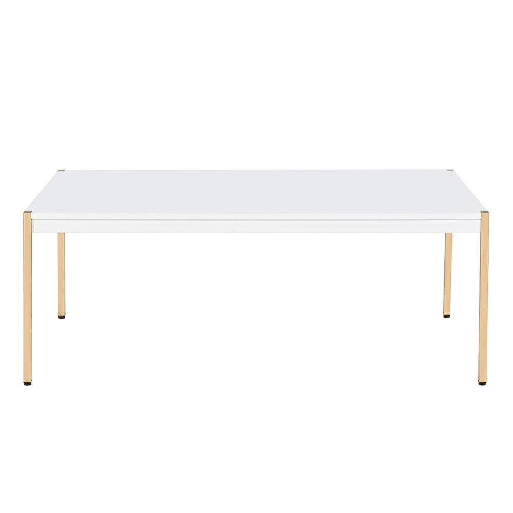 Otrac - Coffee Table - White & Gold