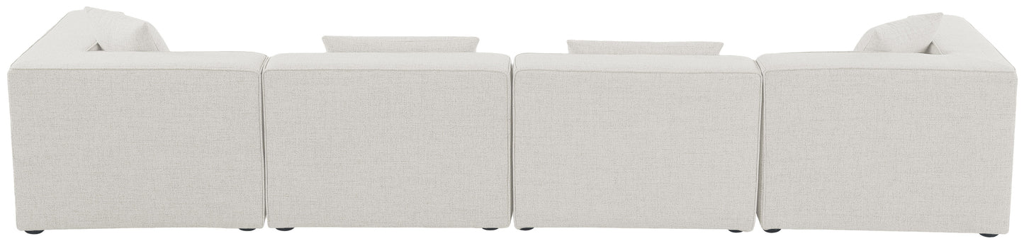 Cube - Linen Modular 4 Seat Sofa