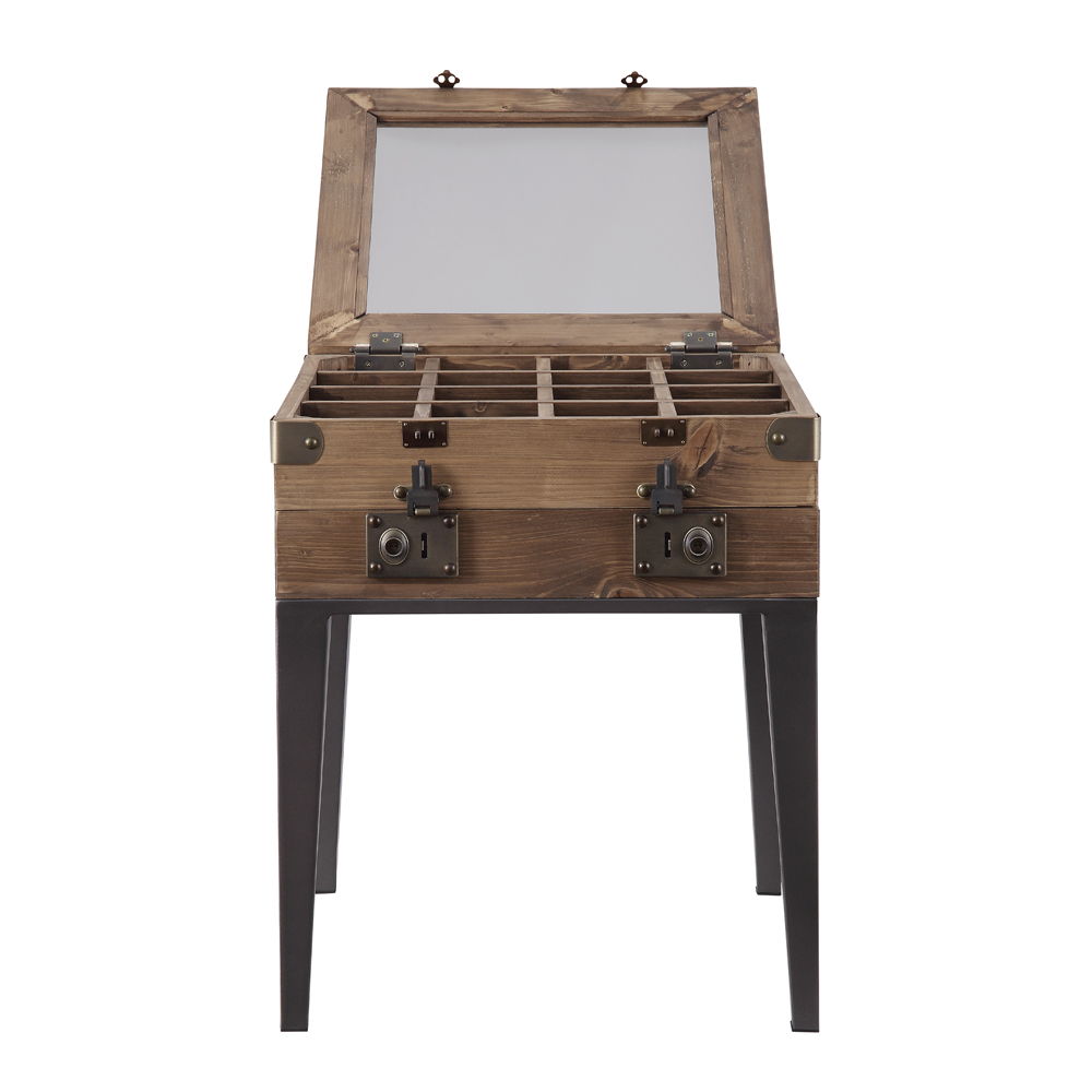 Kolin - Accent Table - Rustic Oak & Matte Gray