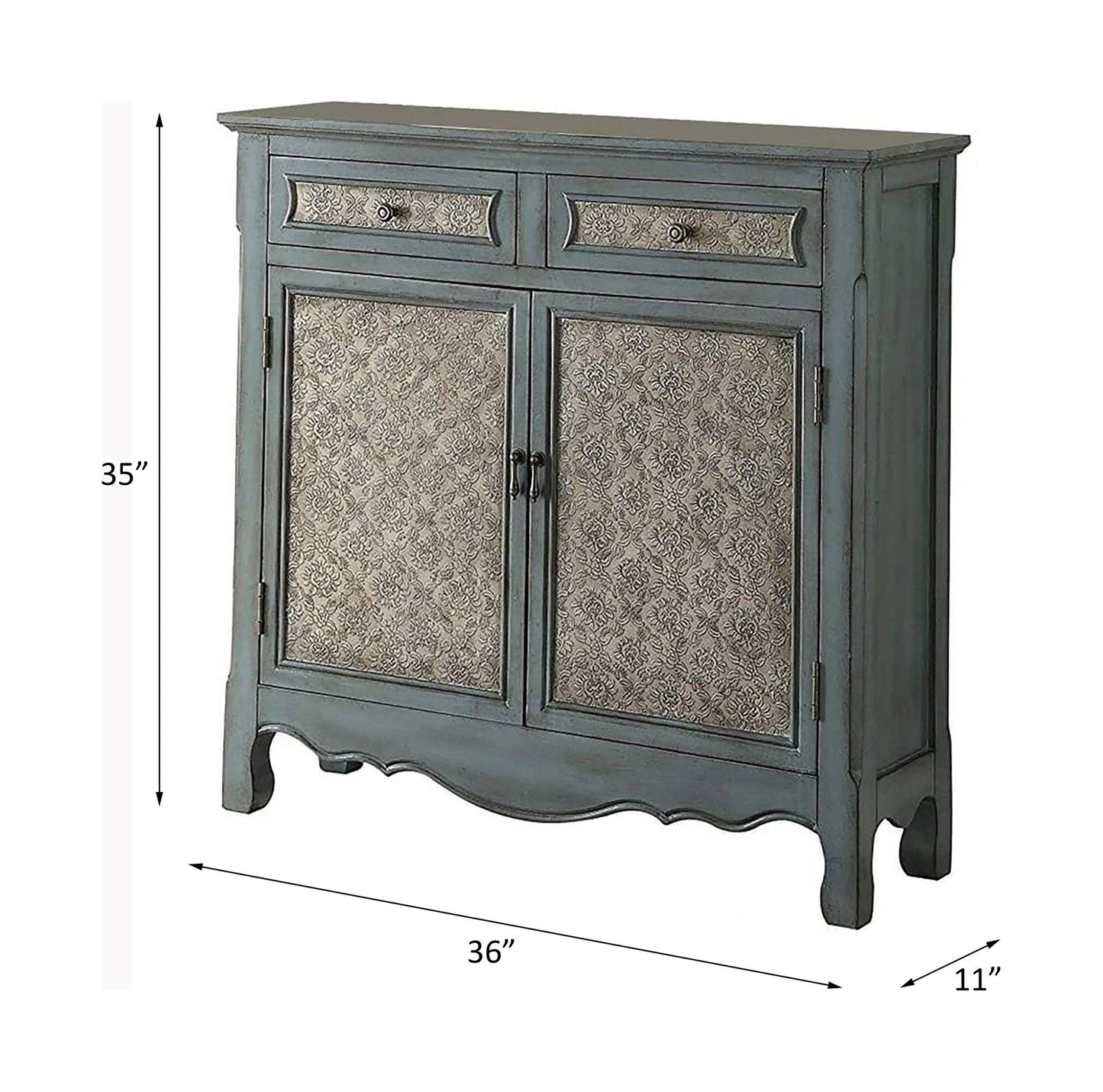 Winchell - 35" Console Cabinet - Antique Blue
