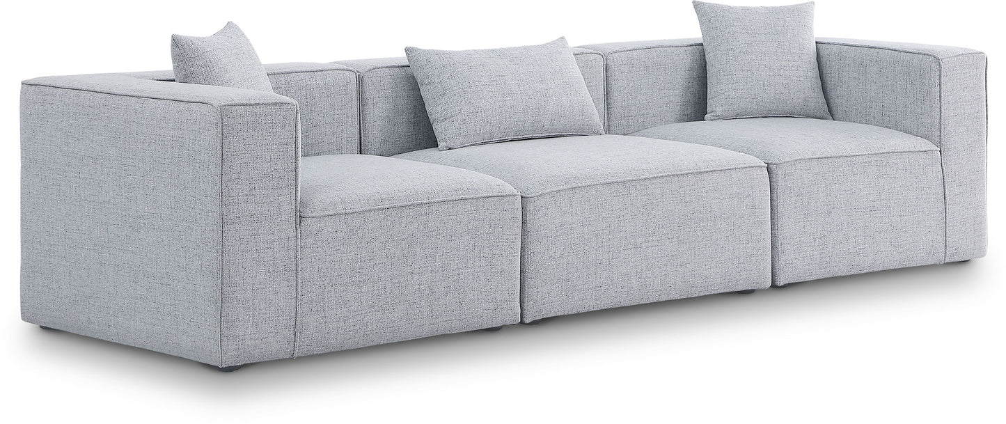 Cube - Linen Modular 3 Seat Sofa