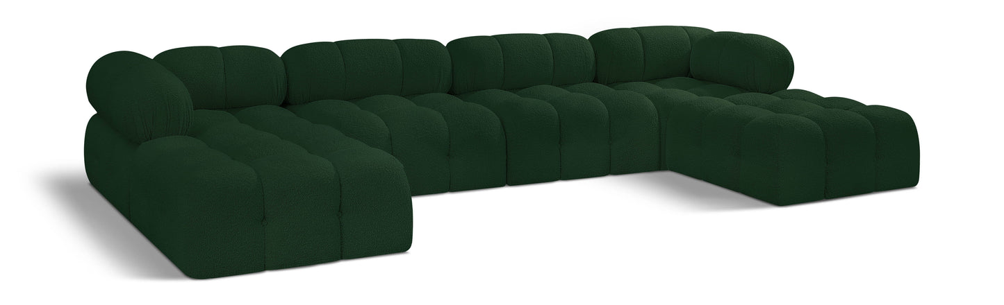Ames - 6 Piece Fabric Modular U-Shaped Sectional