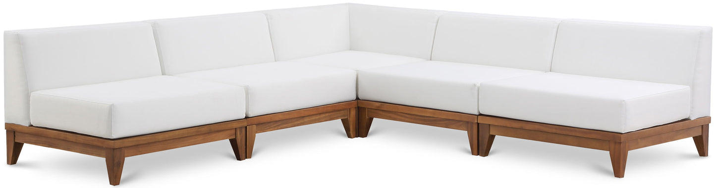 Rio - 5 Piece Fabric Modular Sectional - Off-White