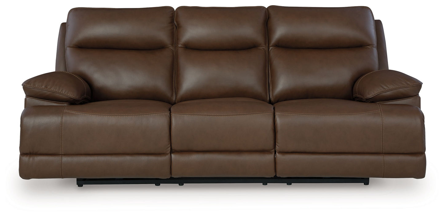 Vonryan - Power Reclining Sofa With Adj Headrest - Tobacco