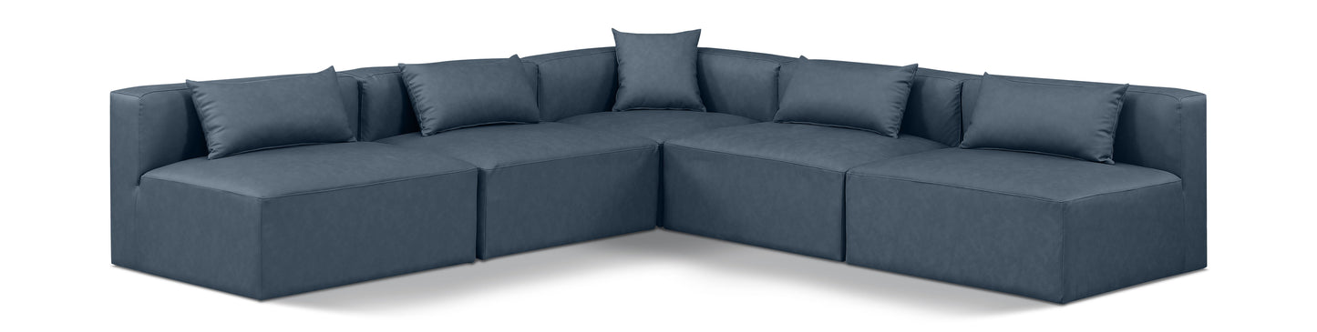 Cube - 5 Piece Modular Corner Armless Sectional