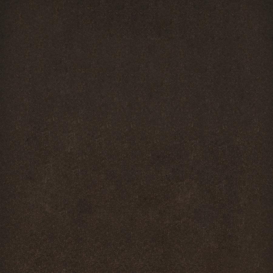 Edgar - Round Glass Top Accent Side Table - Cappuccino