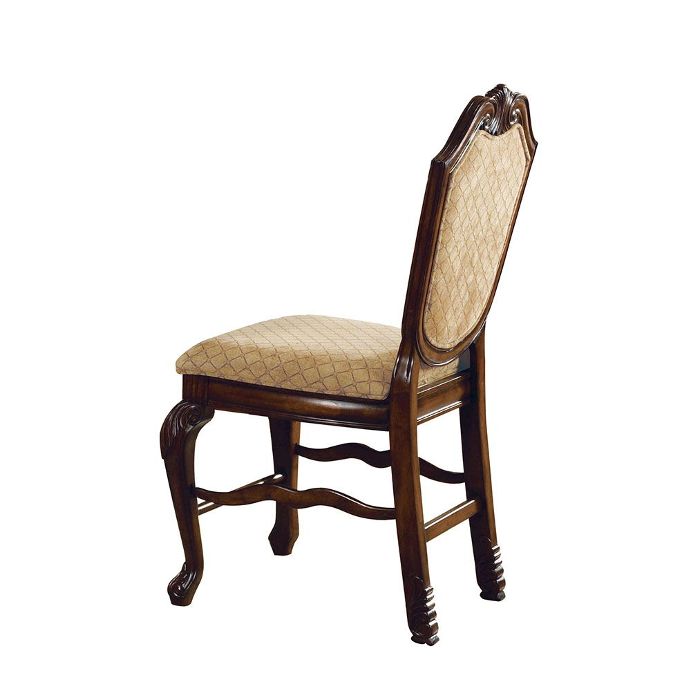 Chateau De Ville - Fabric Counter Height Chair (Set of 2) - Espresso