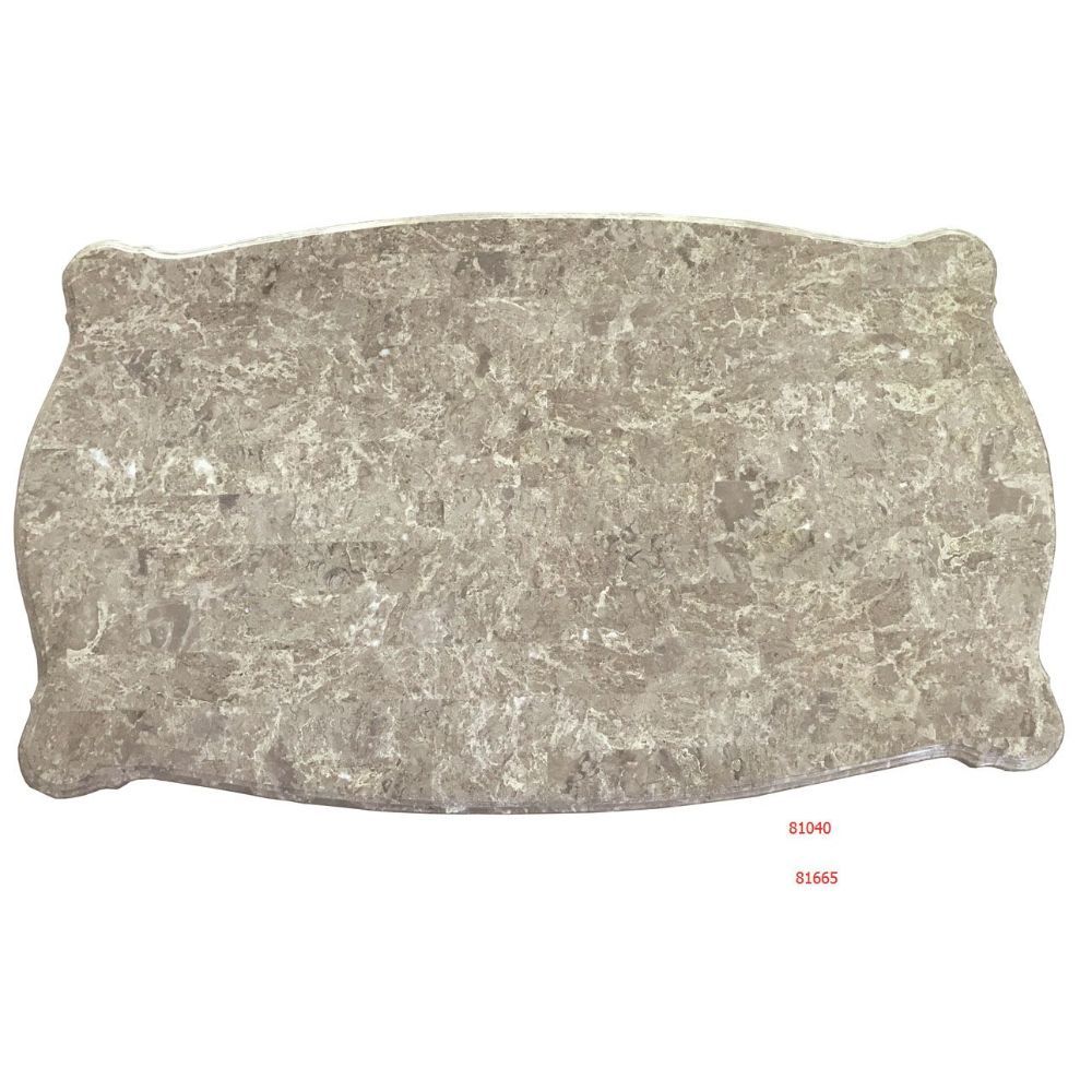 Bently - Coffee Table - Marble Top & Champagne