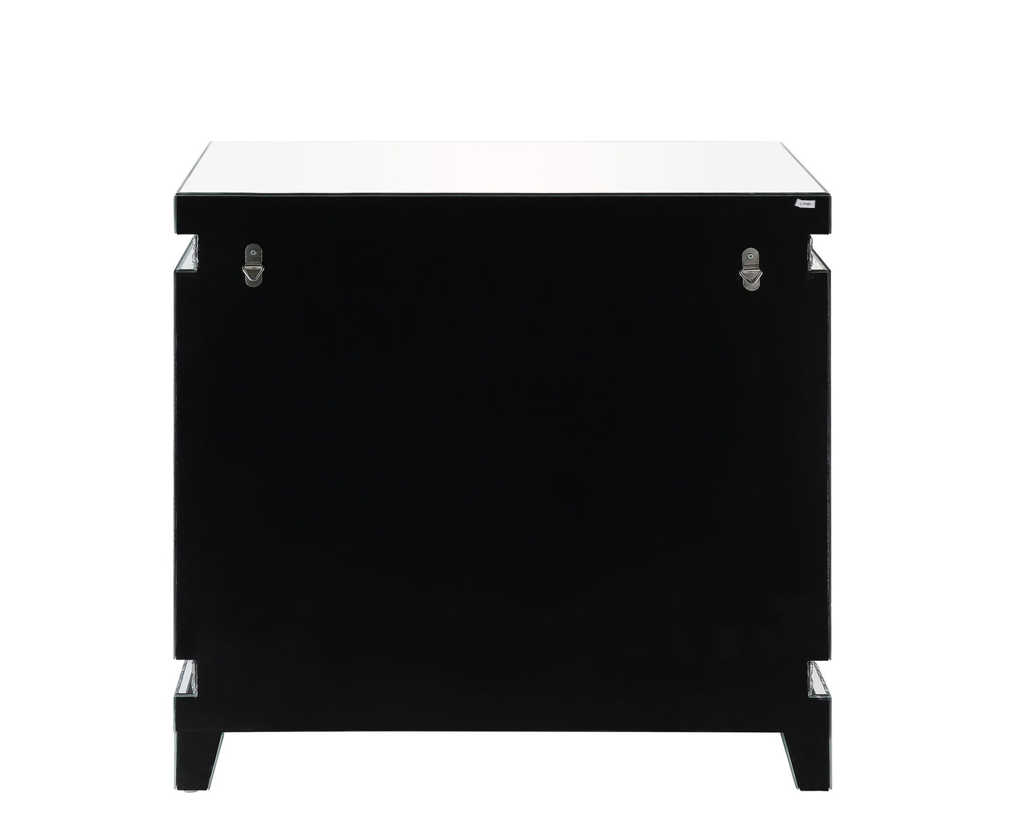 Lotus - 32" Console Cabinet - Mirrored & Faux Ice Cube Crystals