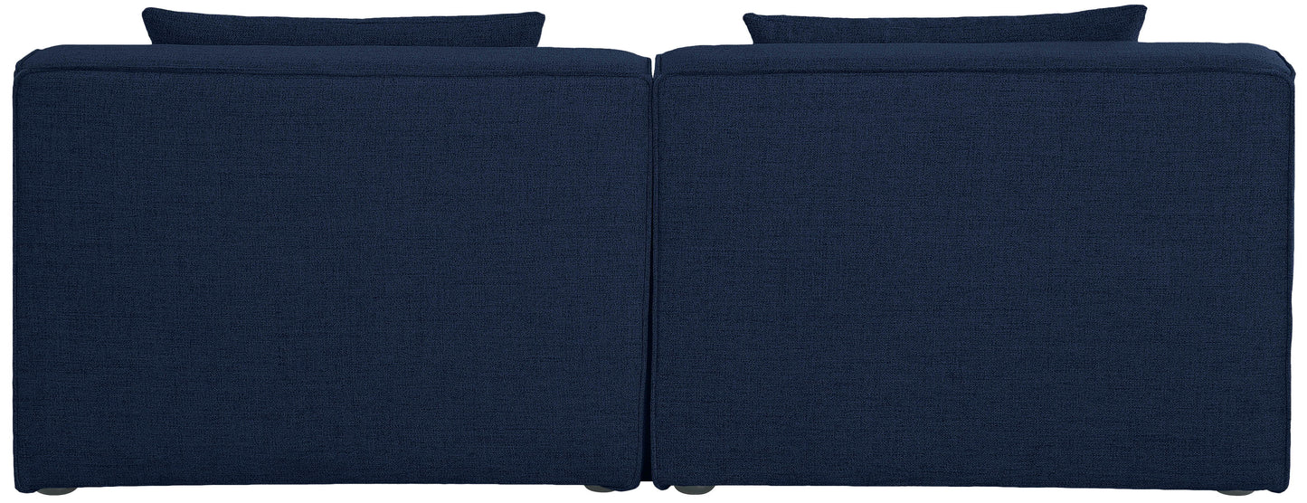 Cube - Linen Modular 2 Seat Armless Sofa