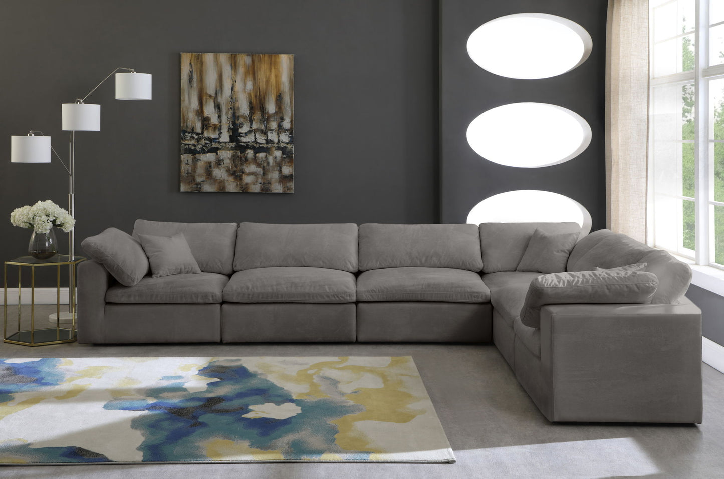 Cozy - 6 Piece Modular Corner Sectional