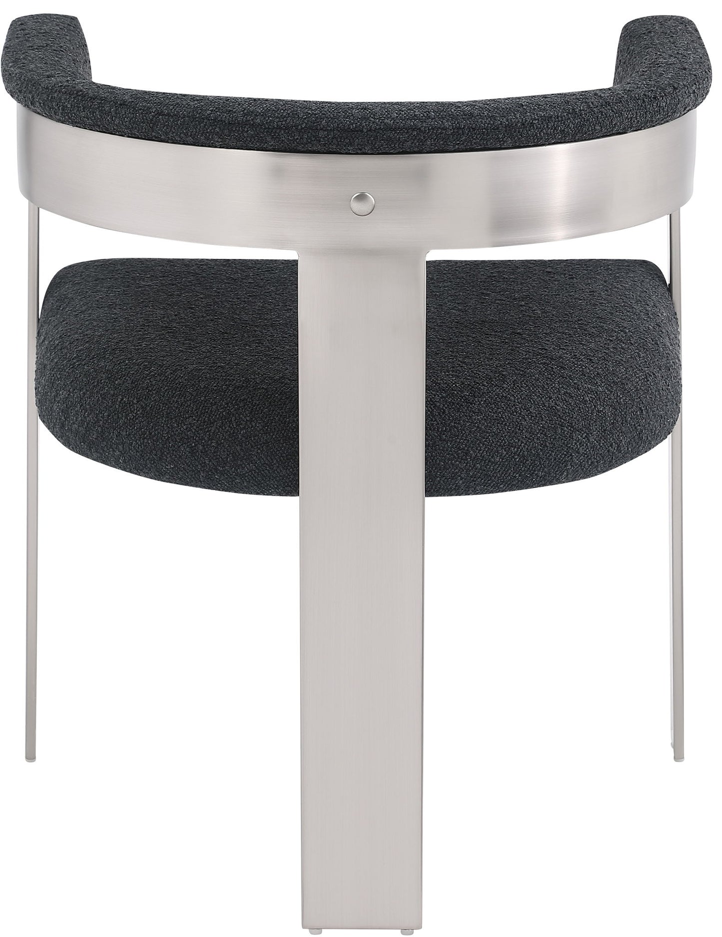Romeo - Boucle Dining Chair With Silver Base (Set of 2)