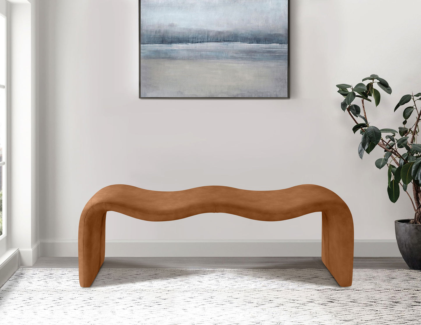 Willow - Faux Leather Bench