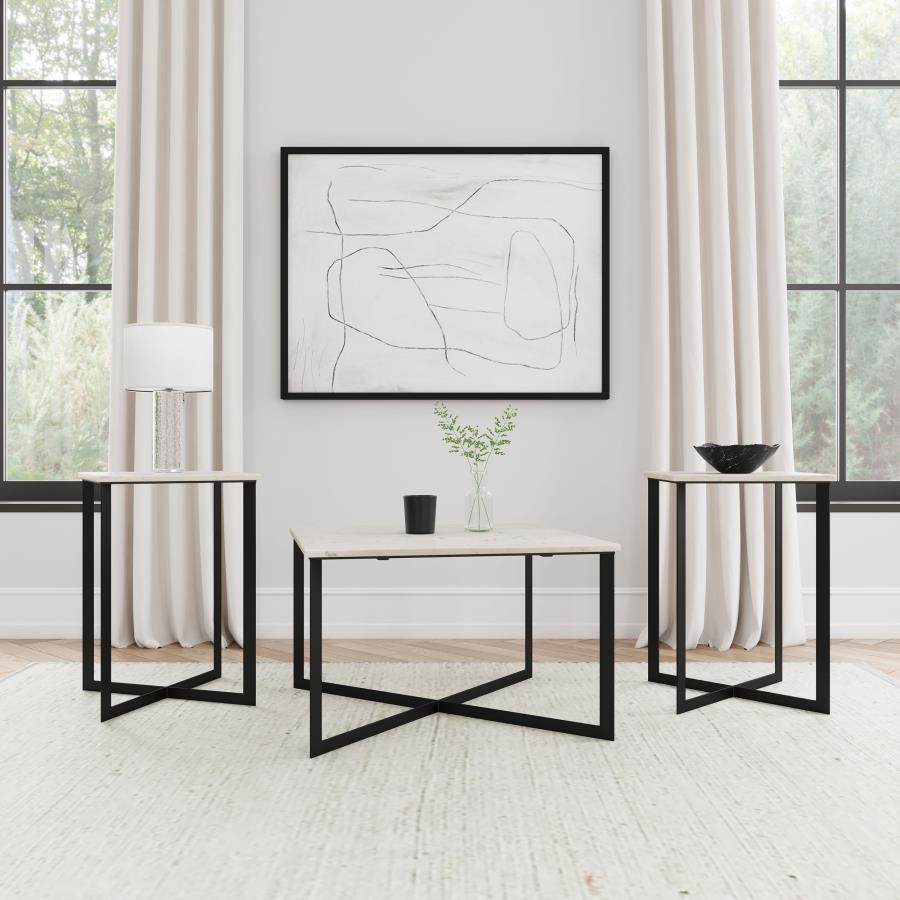 Tobin - Marble Top Coffee And End Table Set