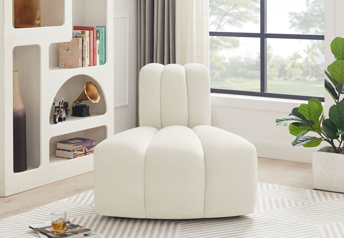 Arc - Velvet Reverse Corner Chair
