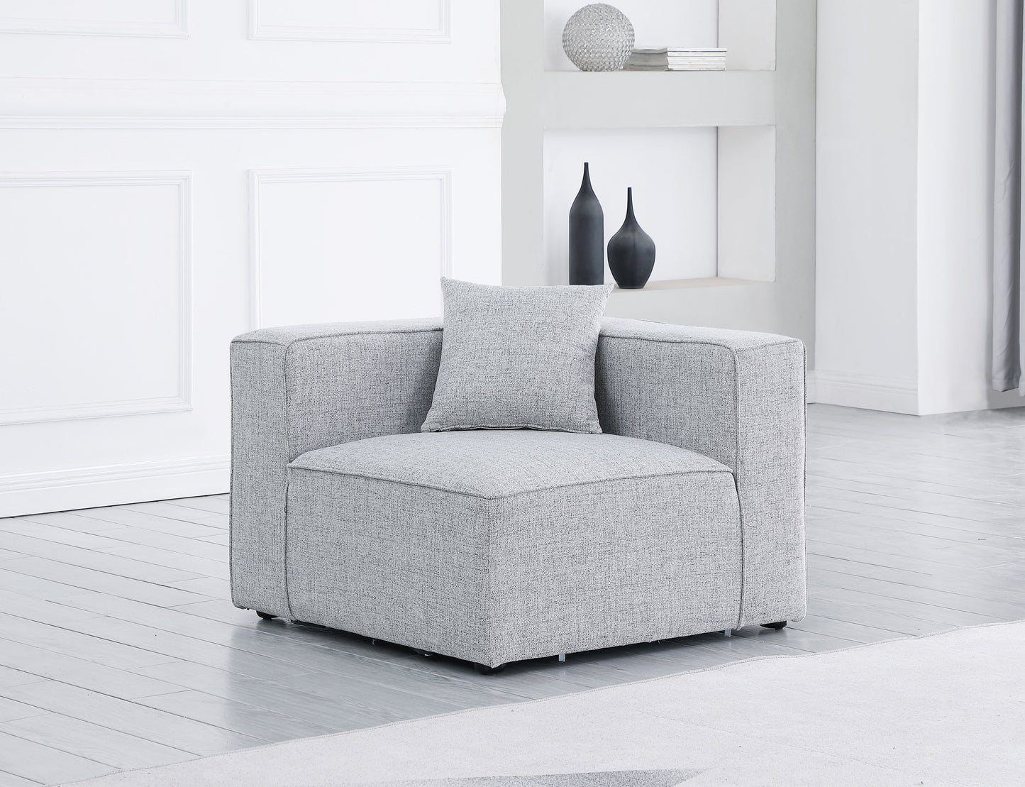 Cube - Linen Corner Chair