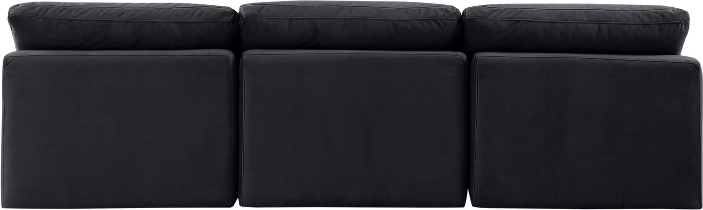 Indulge - Velvet 3 Seat Modular Armless Sofa