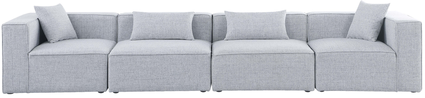 Cube - Linen Modular 4 Seat Sofa