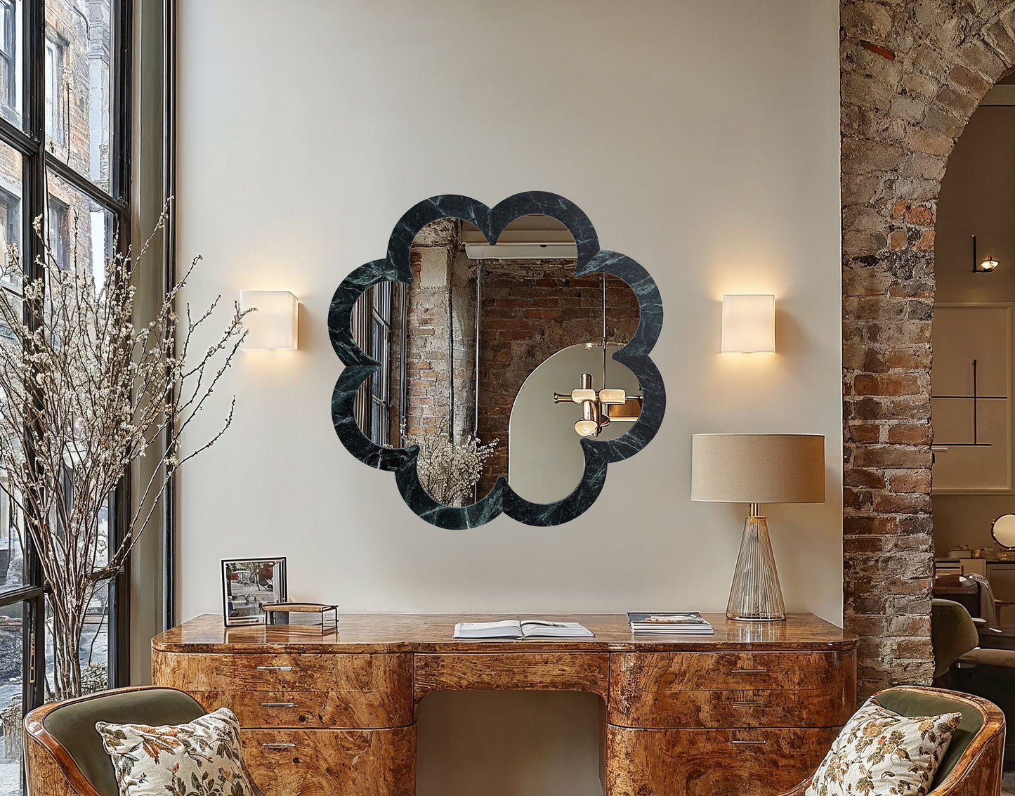 Vicenza - Genuine Marble Frame Mirror