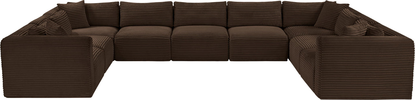 Shaggy - 9 Piece Modular U-Shaped Sectional