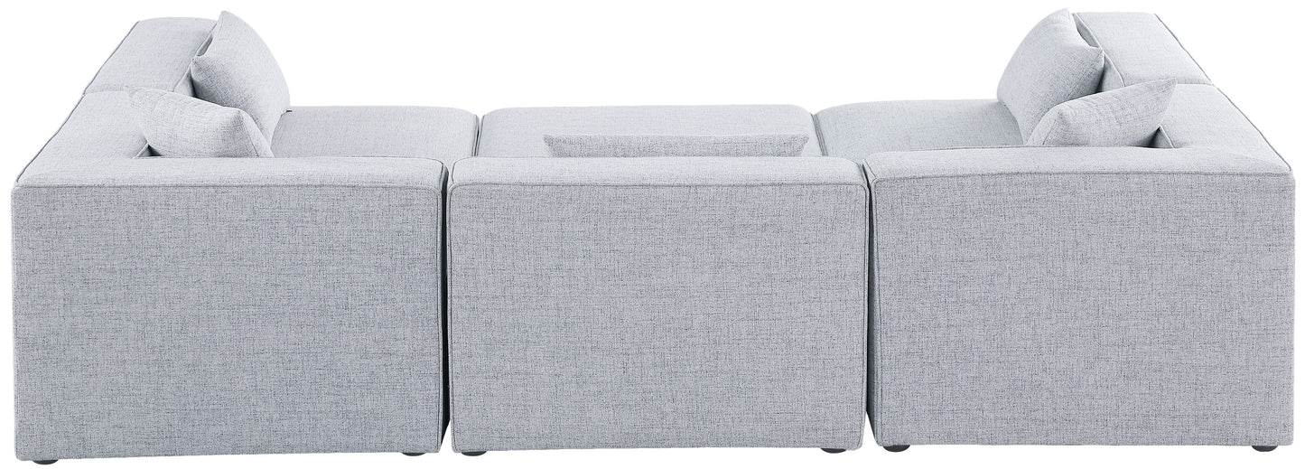 Cube - Linen 6 Piece Modular Sectional