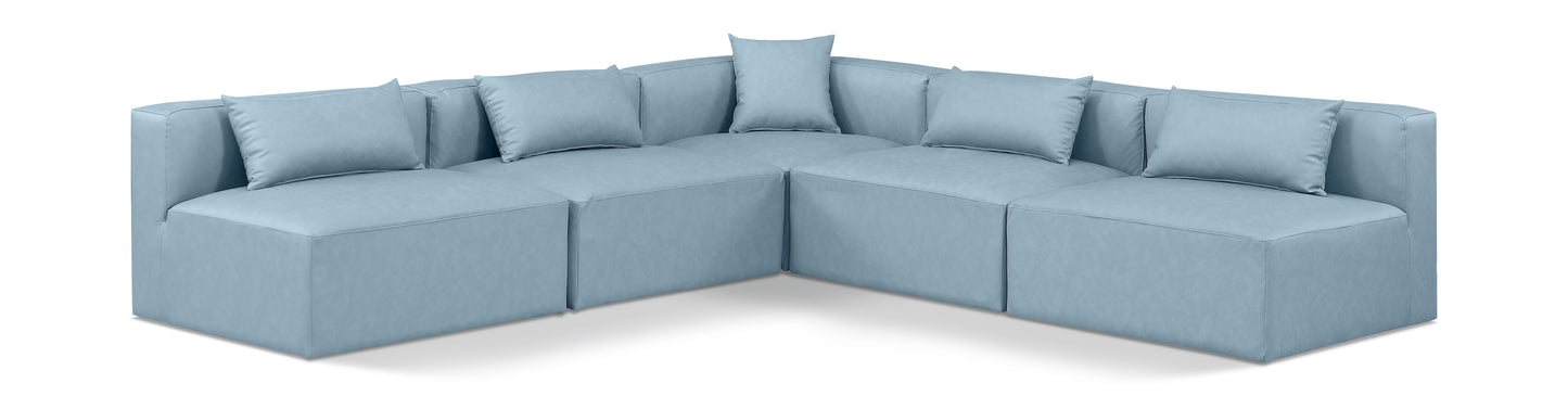 Cube - 5 Piece Modular Corner Armless Sectional