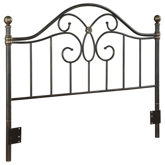 Bailey - Metal Queen / Full Open Frame Headboard - Black