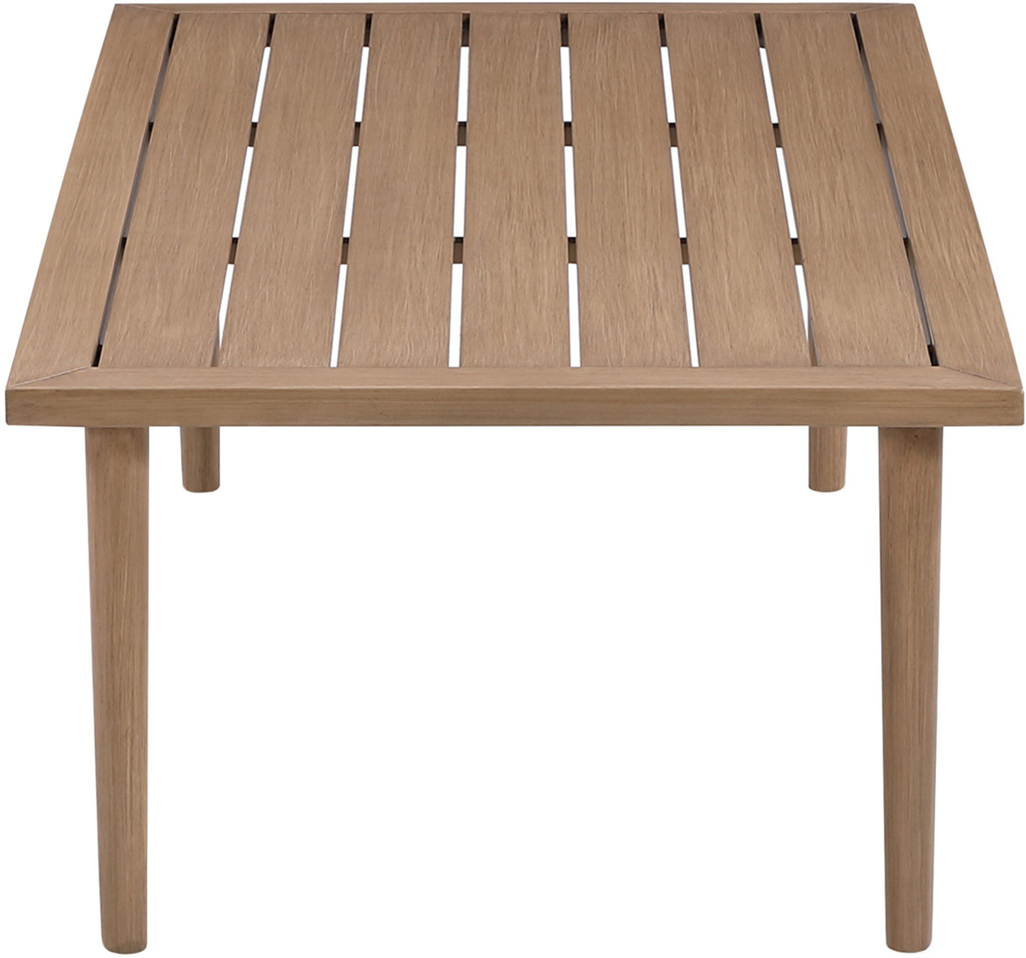 Laguna - Aluminum Outdoor Patio Coffee Table - Natural