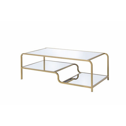 Astrid - Coffee Table - Mirrored & Gold