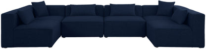 Cube - Linen 6 Piece Modular Armless Sectional