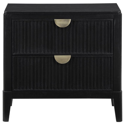 Brookmead - 2-Drawer Nightstand - Black