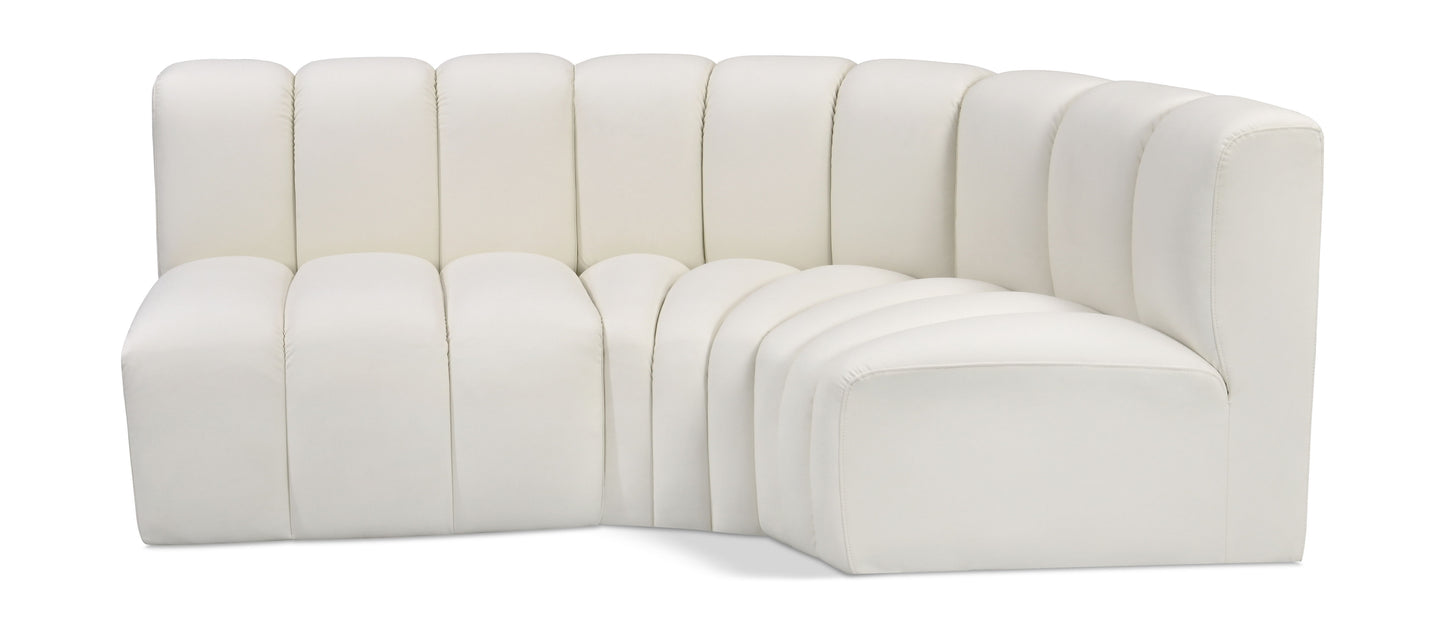 Arc - Faux Leather 3 Piece Sofa