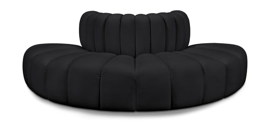 Arc - Faux Leather 4 Piece Modular Sofa